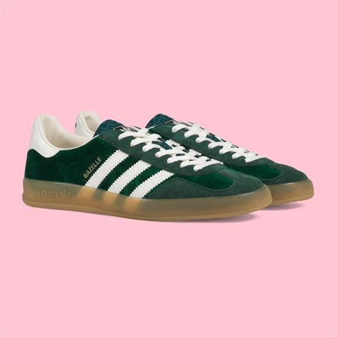 gucci gazelles green|adidas gucci gazelle trainers.